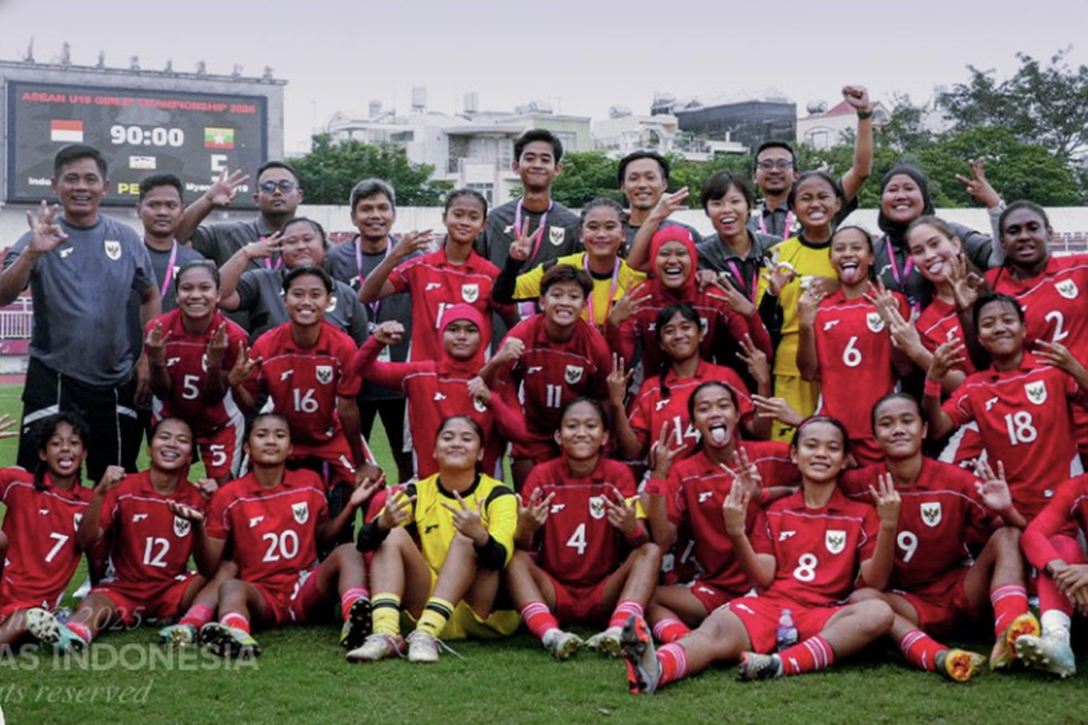 Timnas Putri Indonesia Juara Tiga AFF U19 2025, Kalahkan Myanmar!